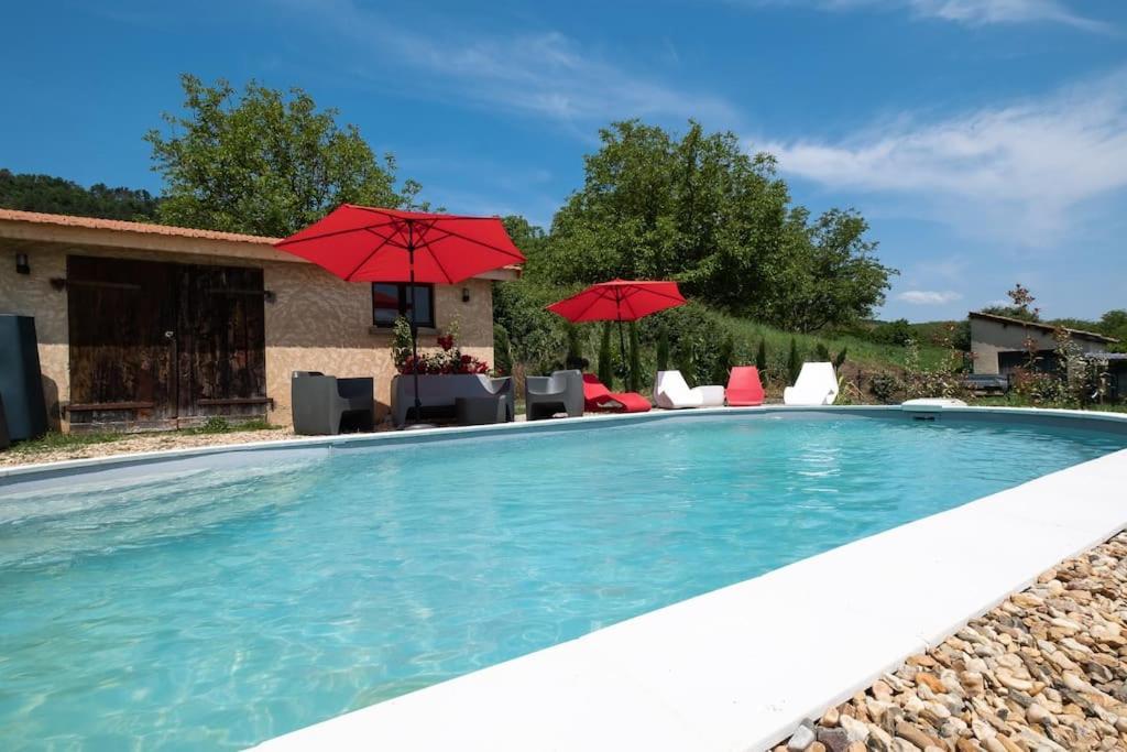 Combe Jolie Clim, Piscine & Jacuzzi Villa Saint-Vincent-de-Cosse Eksteriør bilde