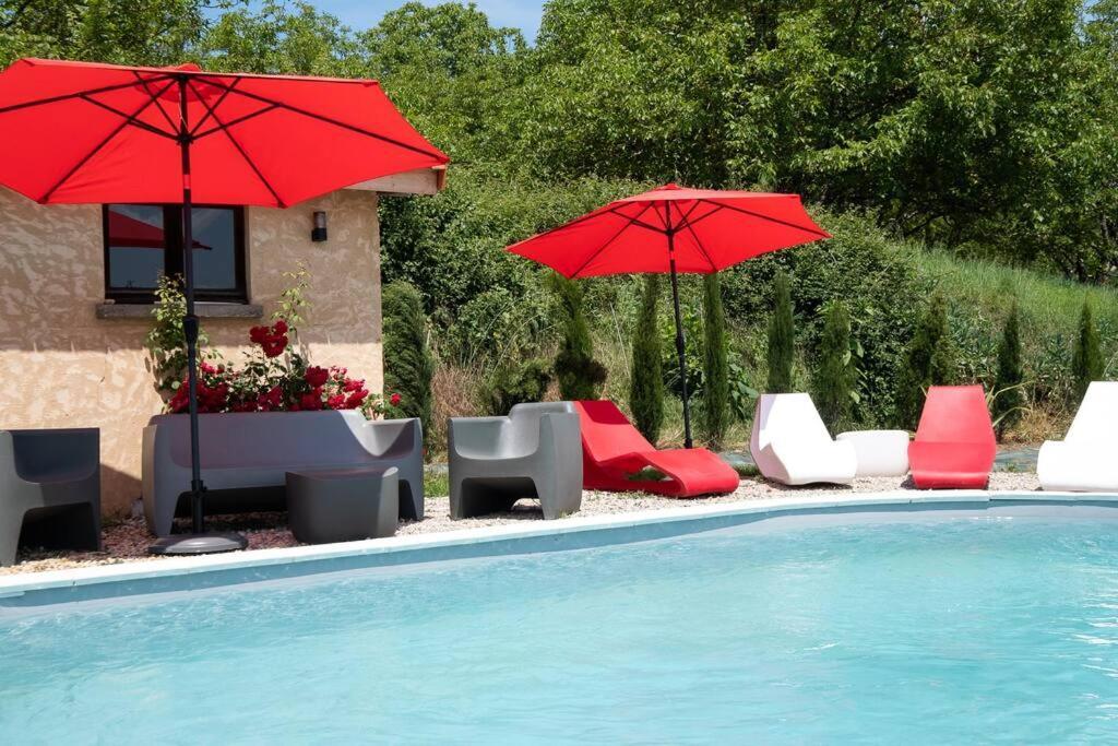 Combe Jolie Clim, Piscine & Jacuzzi Villa Saint-Vincent-de-Cosse Eksteriør bilde